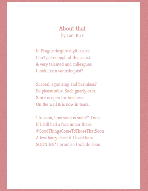 poetweet: takes your tweets completely out of context and turns them into beautiful poetry