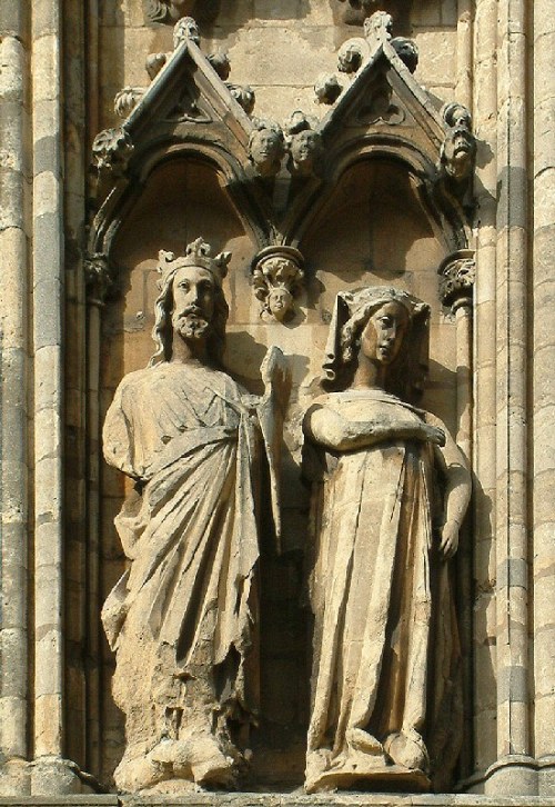 Edward I of England and Eleanor of Castile, Queen of England, Lincoln Cathedral, late 13th century