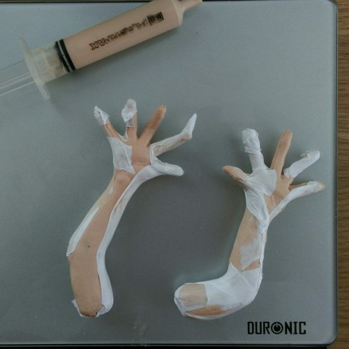 HANDS!! This was the process for making the silicone arms / hands for Tootega. Unfortunately, I did 