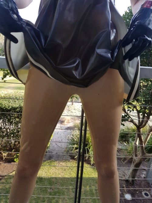 sierralatension:  Come play with my wet swollen pussy. You can see it under the thin layer of transparent latex. Are slave enough to play? Do you have what it takes?