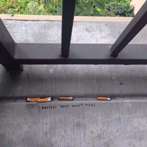disasterou-s:  cigarette and bruise blog 