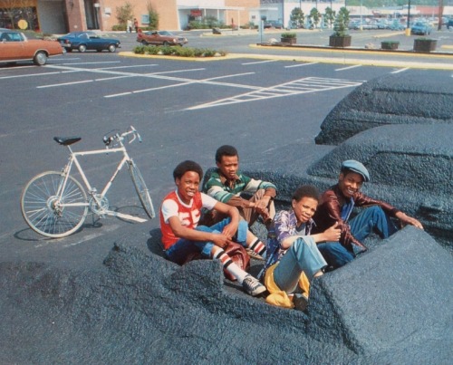 nocophearts:aubreylstallard:Ghost Parking Lot, Hamden, Connecticut, 1977yo this is wild