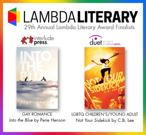 interludepress:Congratulations to authors Pene Henson and C.B. Lee, who this morning were both named