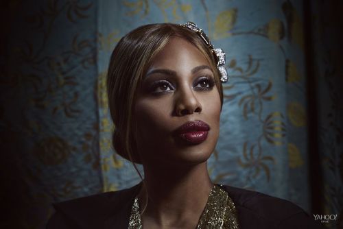 enchanted-dystopia: dailyactress: Laverne Cox for Yahoo Style CAPES ARE IN.