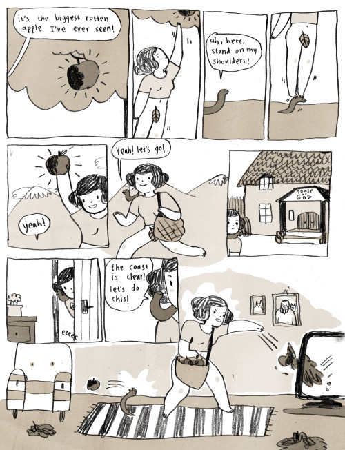 uglyfun:  annavonsyfert:  drama and snake-friendship. I was gonna make like a 2 page comic just for fun and then it ended up with 6 pages, woops  This is everything I’ve ever wanted in a comic. 