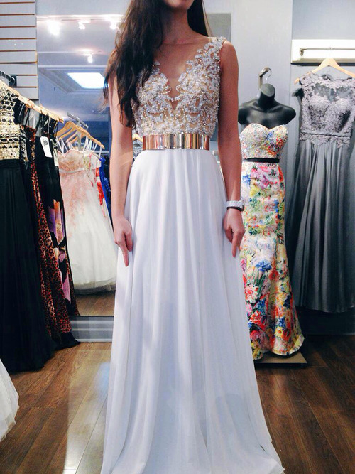 Short white prom dress