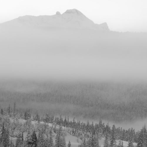 comoxphotography:A mist suddenly appears, rolling over the mountains.