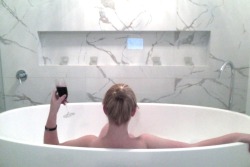 pleasureyoursenses:  Realised I’ve made it to over 5000 followers So cheers.  I have serious tub envy. 
