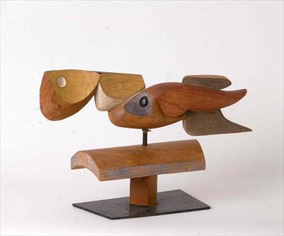 « Eau, ciel, terre » wooden sculpture, Le Corbusier, 1954. Via the archive library.