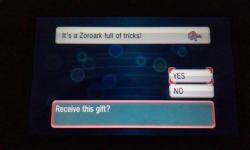 So if you’re in North America you can get a battle-ready Zoroark over ORAS mystery gift ! Just choose to receive from internet !