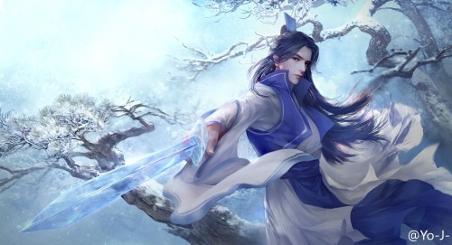 By Chinese artist 大葱君  (Da Cong Jun). Last one is the artist himself.