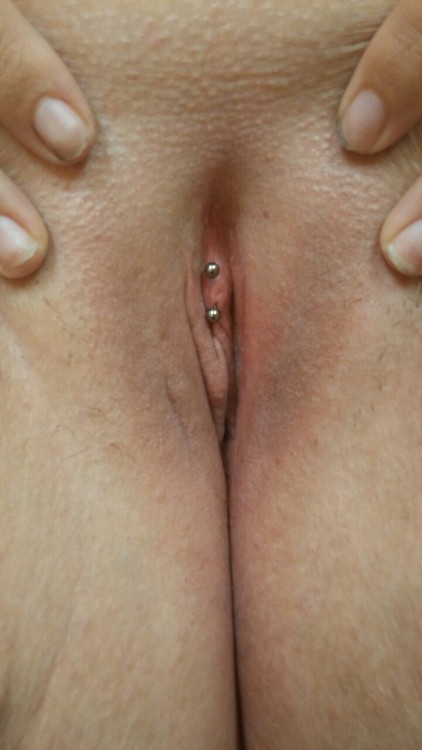 tittstatts:  Here it is guys! My hood piercing! Who wants to kiss it for me? 