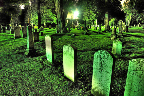 sixpenceee:   Sarah O’Bannon Coffins used to be built with holes in them, attached to six feet of copper tubing and a bell. The tubing would allow air for victims buried under the mistaken impression they were dead. In a certain small town, Harold,