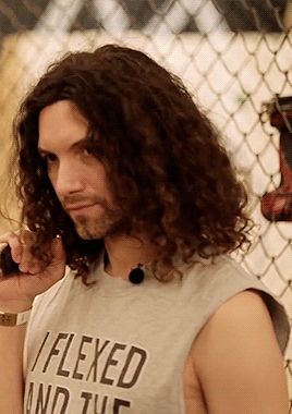 markired: current aesthetic: dan resting the axe on his shoulder.