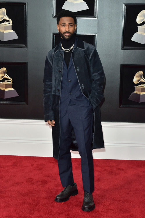 frozenmorningdeew: Big Sean attends the 60th annual Grammy Awards in New York, 28 Jan 2018