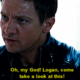 marvel-lust:  Hawkeye stumbles upon something while he and Wolverine are preparing