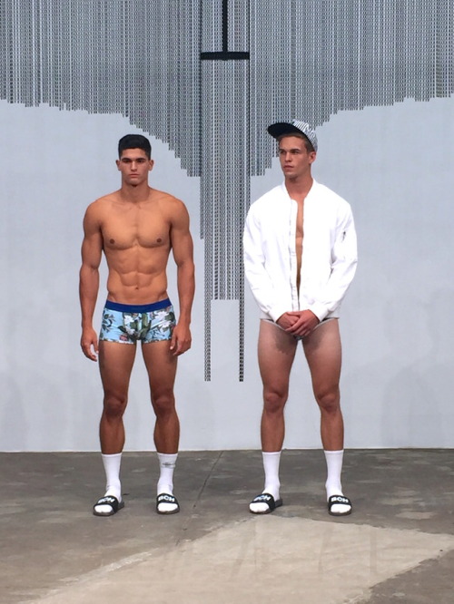 Trevor Signorino &amp; Mitchell Slaggert at Bench/Body’s SS18 Presentation at NYFW:M