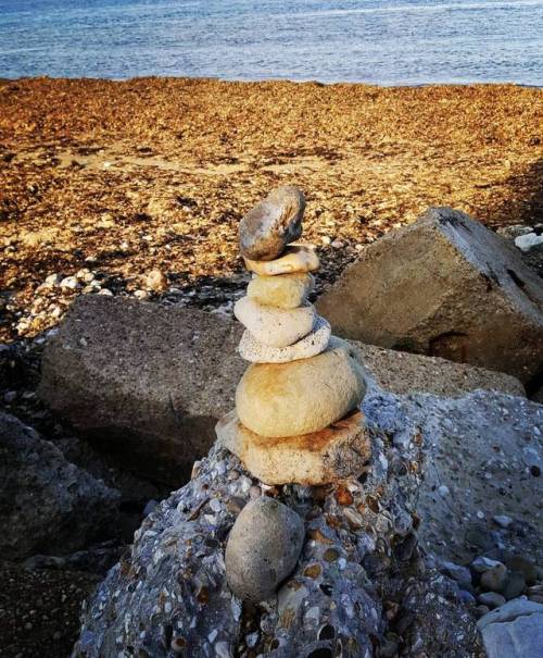 The Isle of Wight rocks #iow #isleofwight #beach #pebbles #stones #sculpture