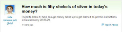 Proud-Atheist:  Fifty Sheckels In Today’s Moneyhttp://Proud-Atheist.tumblr.com