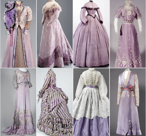 warpaintpeggy:some of my favorite vintage dresses        ↳  purple