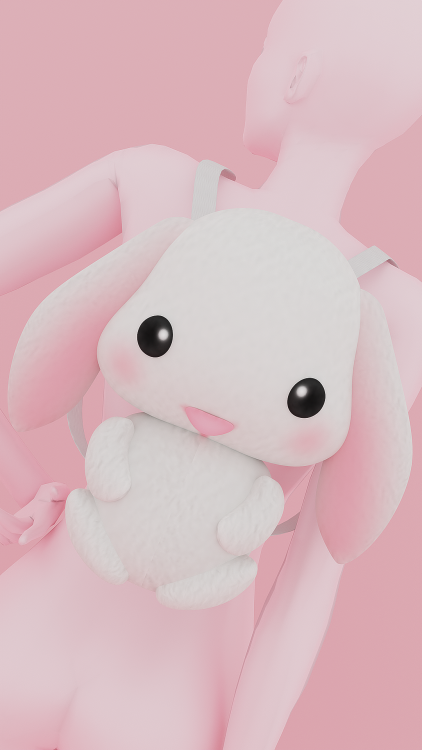 sadlydulcet: sadlydulcet:bunny backpack ✿new mesh10 colors7000 polysbase game compatiblerecolor ok! 
