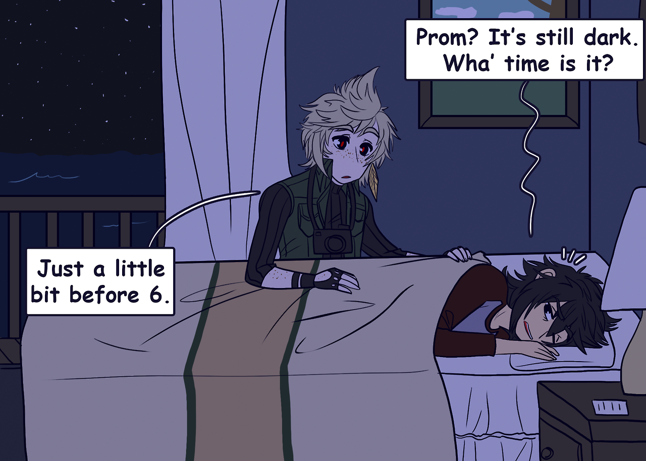 destiny-islanders:  Prompto Week | Day 5 - SunriseDay 1 Inktober Doodle | Day 1 Comic