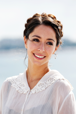 joonhyuna:  Oona Chaplin attends ’The Ark’ Photocall In Cannes.