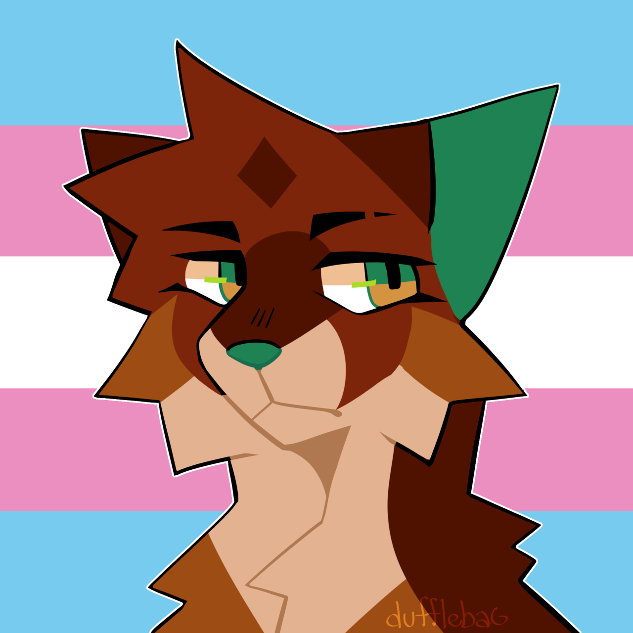 Warriors Wiki temporary icon (to celebrate pride month)