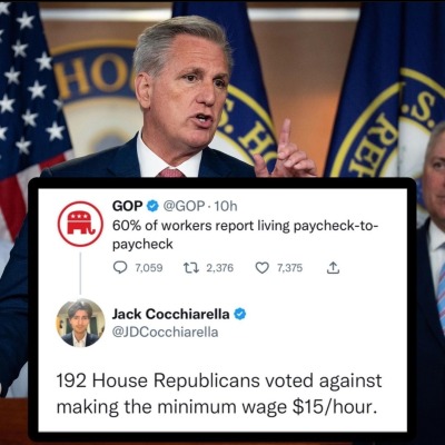 liberalsarecool:Republican hypocrisy is so automatic. Raise the minimum wage. 