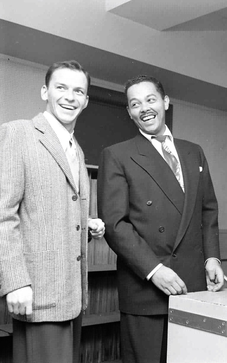 foreverfranksinatra:  Frank photographed with Billy Eckstine.