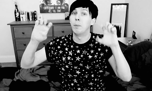 littlefoxbigforest:  untilyourbreathingst0ps:  lesterfied: Dan scaring Phil (again) (◡‿◡✿)  the look of genuine fear in phil’s face tho   this was probably what he looked like when the firework came at him 