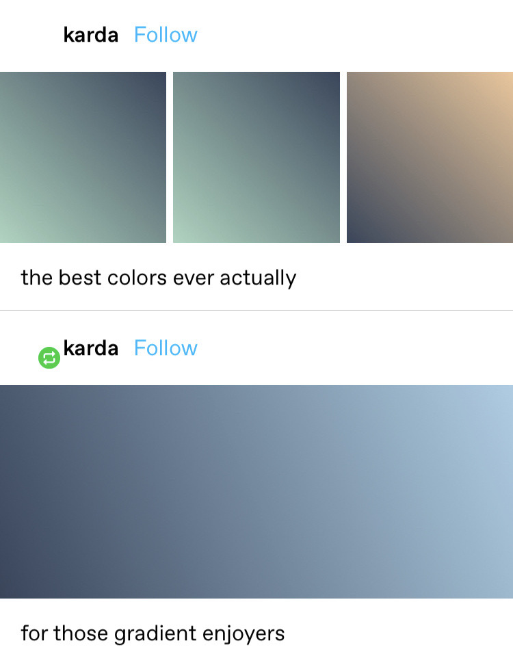 ignorethepineapples:karda:karda:the best colors ever actuallyfor those gradient enjoyersnice