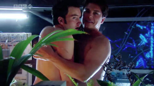 lgbttvcouples:  Captain Jack Harkness and Ianto Jones from Torchwood.