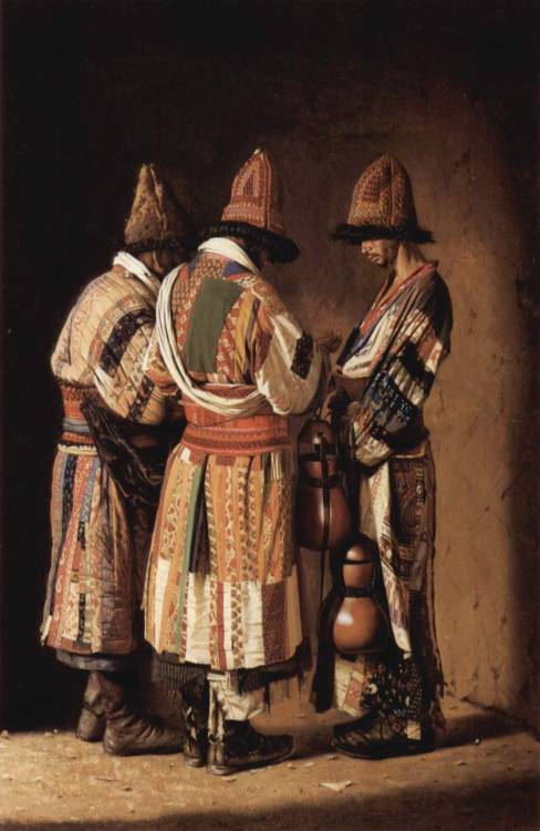 Vasily V. Vereshchagin (1842–1905)Dervishes in Festive Attire, 1869-1870 oil on canvas, 71.6 × 47.2 