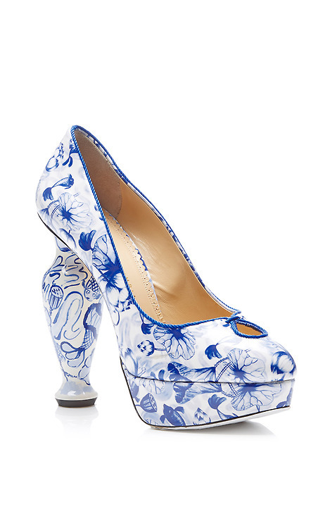 Shoes Fashion Blog Charlotte Olympia Porcelain Vase Heels via Tumblr