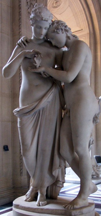 thingswoolike:Psique i Cupido de Canova (I) Cupid &amp; Psyche by Sebastià Giralt)