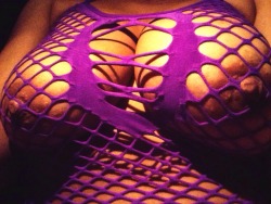 hotjuicykat:  My nipples are poking through my netted dress. This pic was taken at a club.  Yes, I walked around the club like this. It was a “special” club. Lol  