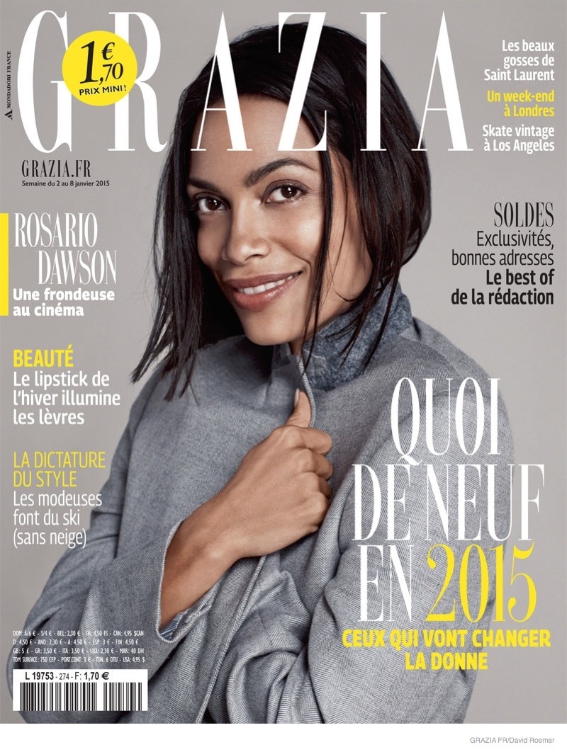 global-fashions:  Rosario Dawson - Grazia France January 2015 photos David Roemer