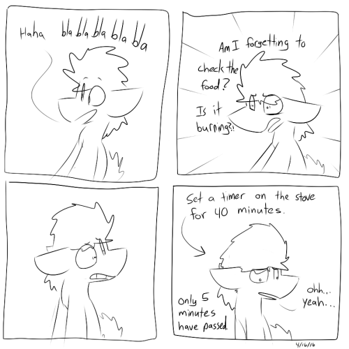 dogstomp:Repeat every 5 minutes until fully cooked. (Good recipe. Will repeat.)xp I know the feeling… >w<