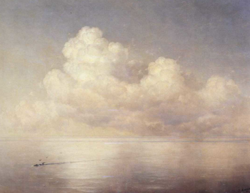 dekehlmark: Ivan Konstantinovich Aivazovsky (1817-1900), Nuages sur une Mer Calme - 1889