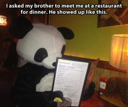 srsfunny:  Having dinner with my brother…http://srsfunny.tumblr.com/