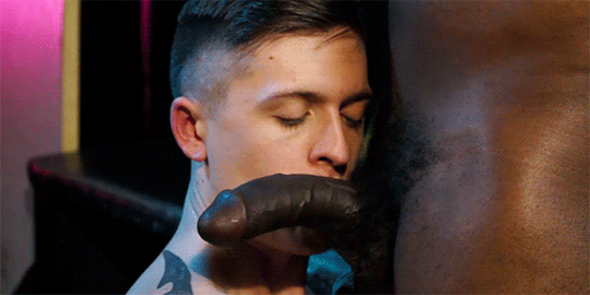 blackmanzwhiteboi: Black cock = white boys on their knees