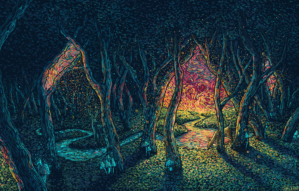 culturenlifestyle: Nature-Inspired Swirling Illustrations by James R. Eads Los Angeles