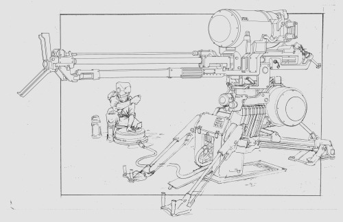 Pencil on tracing paper. Will try to render one (or some) out. 