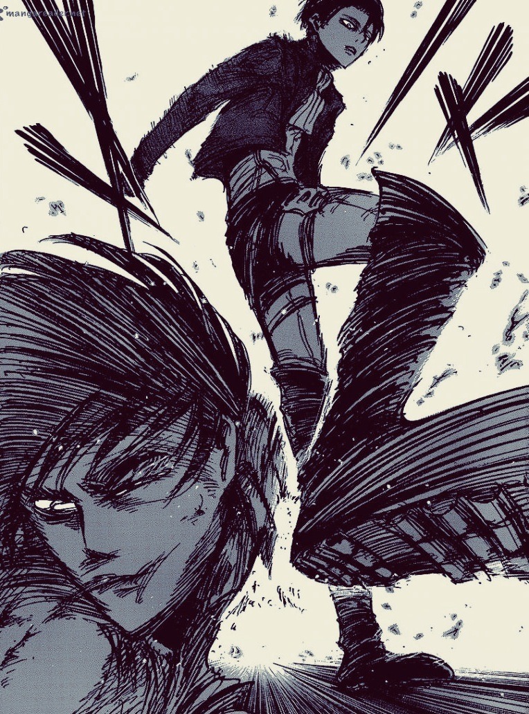 staticraining-deactivated202006:  A photoset of Rivaille beating the shit out of