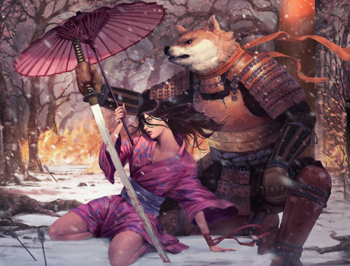 The Dog and the Blind Girl  Lorenz Basuki www.artstation.com/artwork/APRwX
