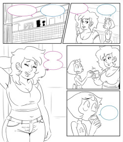 Here’s the line art for the first page of the MysteryPearl comic! Sorry for the slow updates this week, but I’m planning on a bigger post on sunday with colored pages and the patreon launch. Stay tuned!