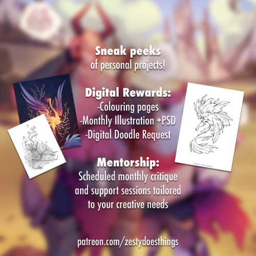 Excited to announce that I’ve launched a Patreon! I’m offering behind the scenes looks a