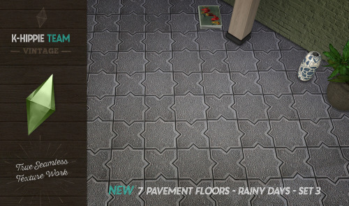 NEW RELEASE !7 PAVEMENT FLOORS - RAINY DAYS - SET 3This series is absolutely eery. Geometric forms t