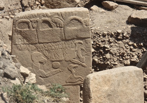 The “vulture stone” at Gobekli Tepe, Turkey, which shoes a vulture carrying a human